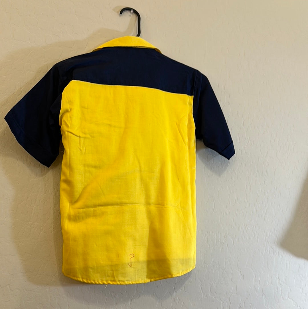 Pleasing Yellow Color Shirt With Half Sleeve For Boys