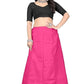 Beautiful Dark Pink Colored Cotton Readymade Petticoat For Women