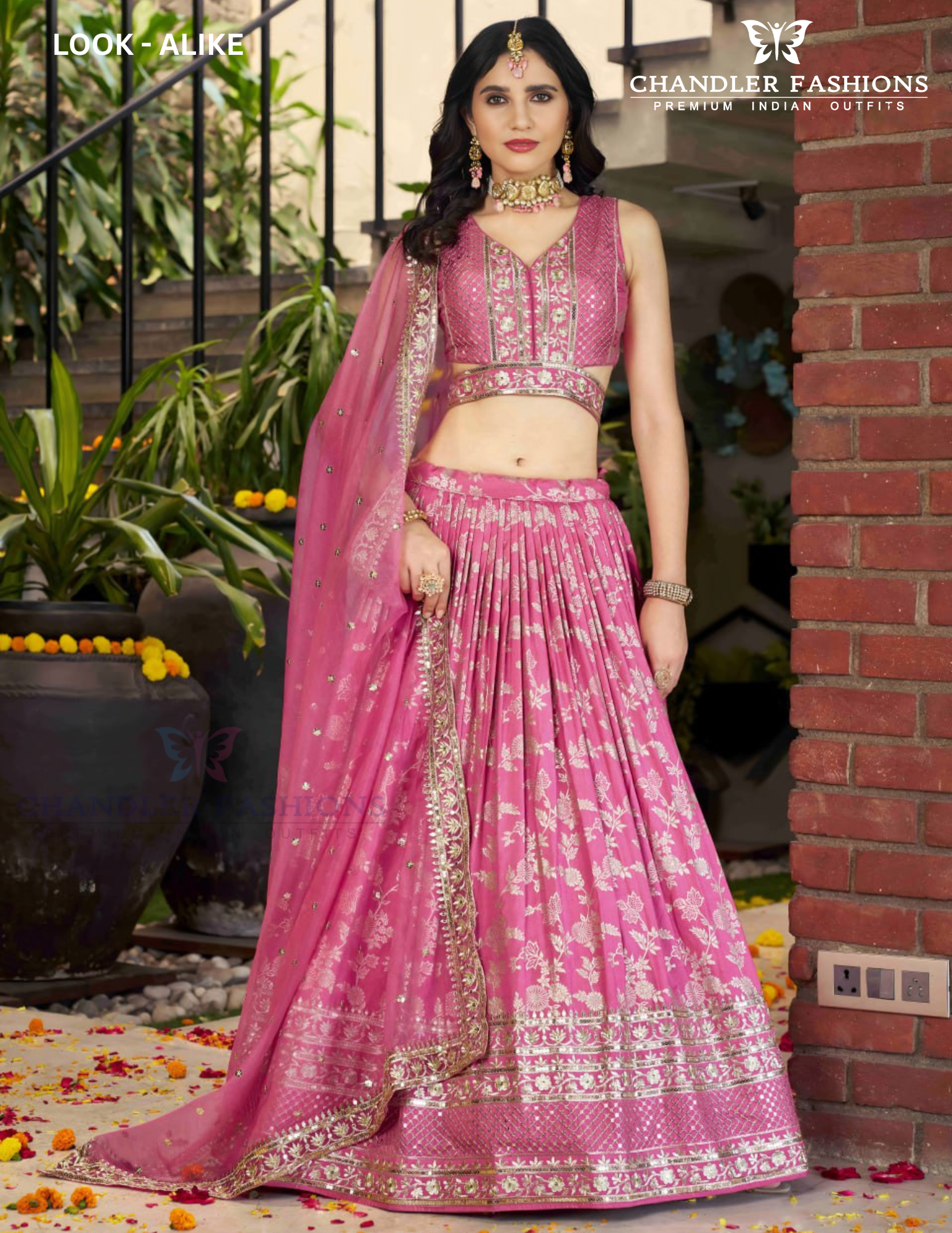 Wonderful Pink Color Silk Jacquard With Sequins And Zari Embroidery Lehenga Choli For Women