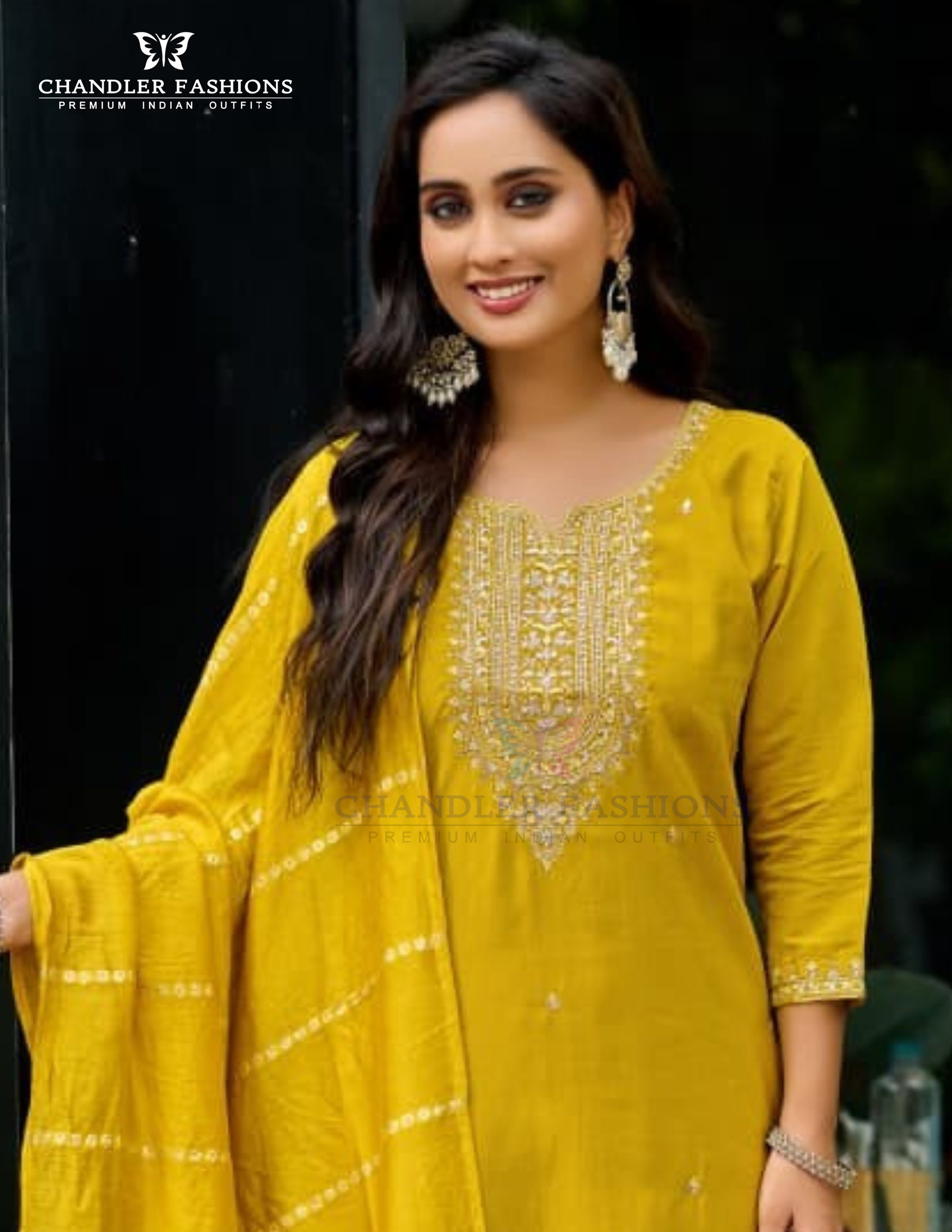 Appealing Mustard Yellow Color Shimmer Salwar Suits Near Me