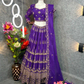 Attractive Purple Colored Party Wear Embroidered Georgette Lehenga Choli