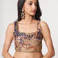 Purple Color With Sequins And Printed Work Saree In Suncity
