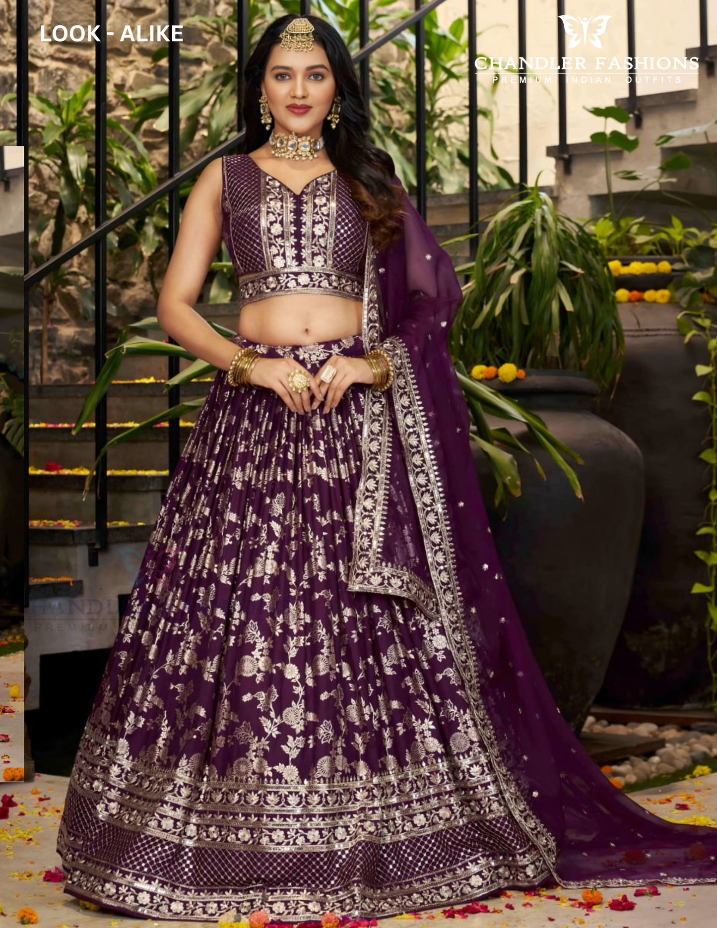 Elegant Wine Color Silk Jacquard With Sequins And Zari Embroidery Lehenga Choli For Women