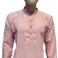 Attractive Light Pink Color Cotton Kurta With Pajama For Men