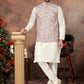 Stunning Multicolor Silk Kurta And Pajama Set With Digital Print And Sequins Work Jackets For Men