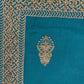 Fantastic Bright Teal Green Color Heavy Chinon Embroidered Work With Gold Stone Fancy Saree - PREMIUM QUALITY