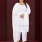 Charming White Color Rayon Kurti Suit With Chikankari Work For Women