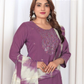 Light Purple Color Viscose With Embroidery Work Salwar Suits Near Me