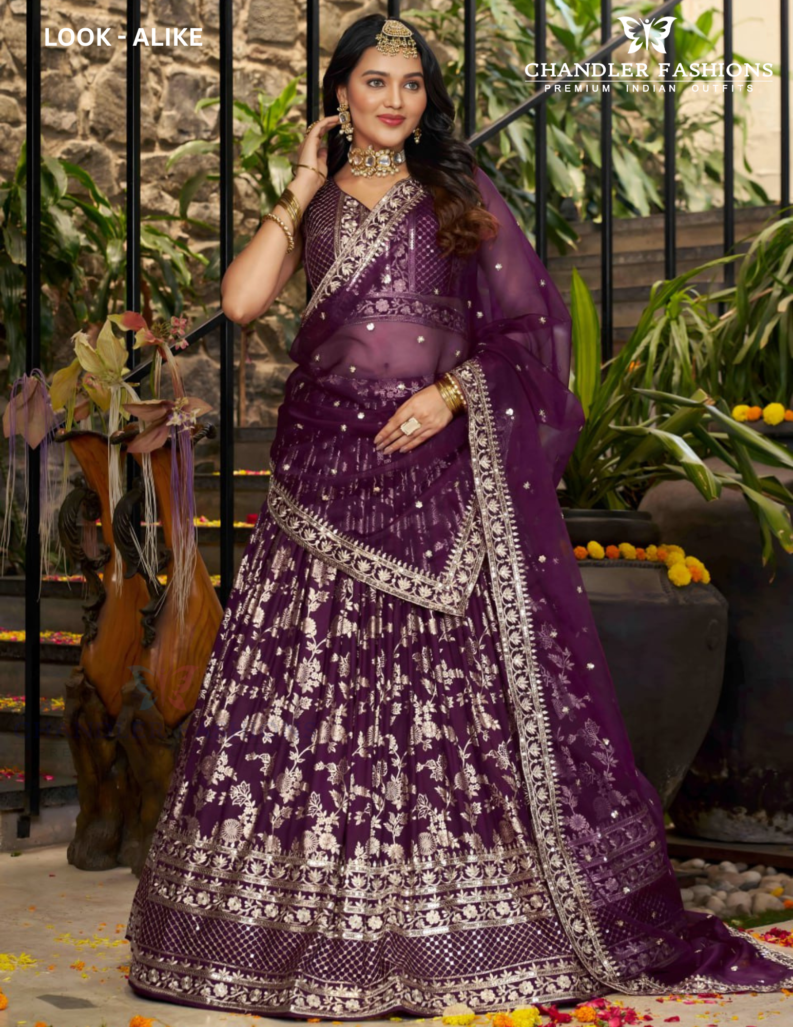 Wine Color Silk Jacquard With Sequins And Zari Embroidery Lehenga Near Me