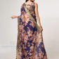 Alluring Purple Color Organza With Sequins Work Saree In Yuma