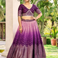 Purple Color Silk Lehenga In USA