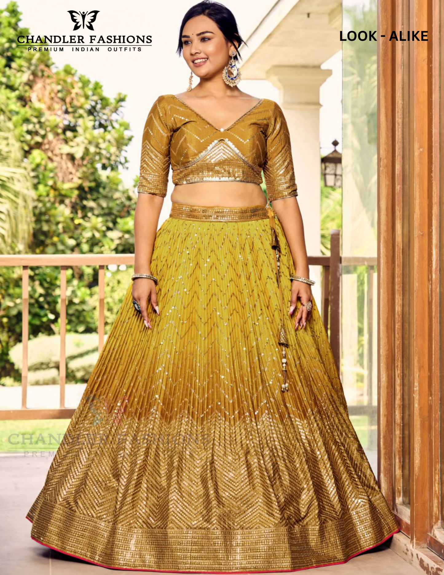 Yellow Color Silk Lehenga In USA