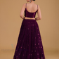 Purple Color Georgette With Embroidery Work Lehenga In Arizona