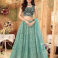 Alluring Teal Green Color Heavy Embroidered Lehenga Choli With Dupatta Set For Women