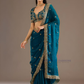 Blue Color Tissue Silk Saree For Women In USA