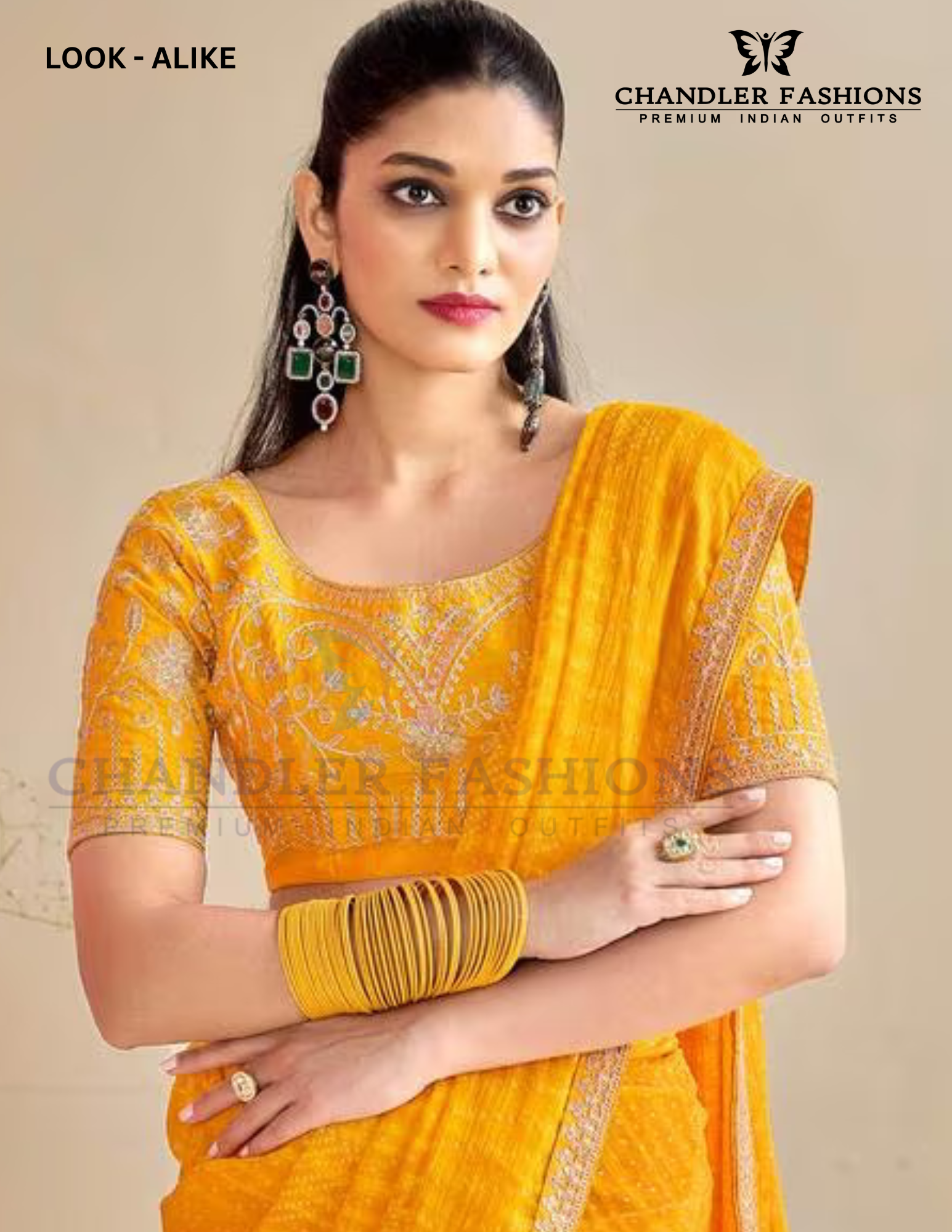 Chiffon Silk With Bandhani Print And Embroidery Lace Work Saree Near Me