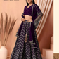 Wonderful Purple Color Georgette With Sequins Work Lehenga Choli With Dupatta For Women