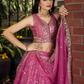 Pink Color Sequins And Zari Embroidery Lehenga In Chandler