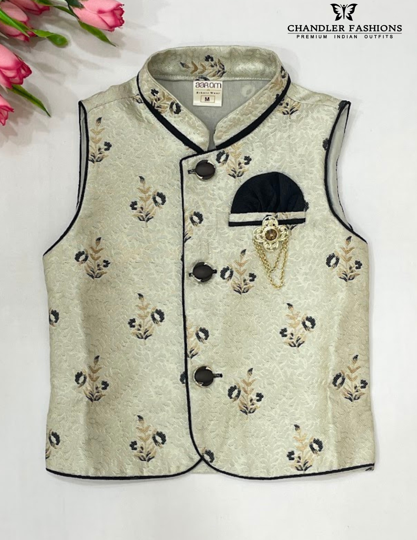 Off White Designer Sherwani Suit In Chandler
