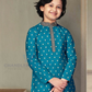 Teal Blue Color Boys Kurta With Pajama Set Near Me