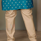 Teal Blue Color Boys Kurta With Pajama Set In USA