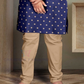 Navy Blue Color Boys Kurta With Pajama Set In USA