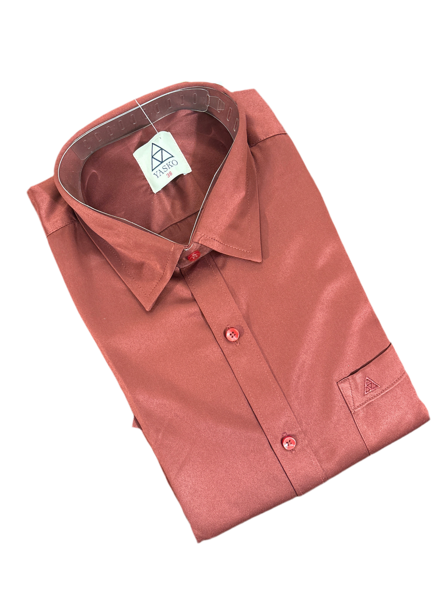 Attractive Maroon Color Cotton Full Sleeve Formal Men's Shirt