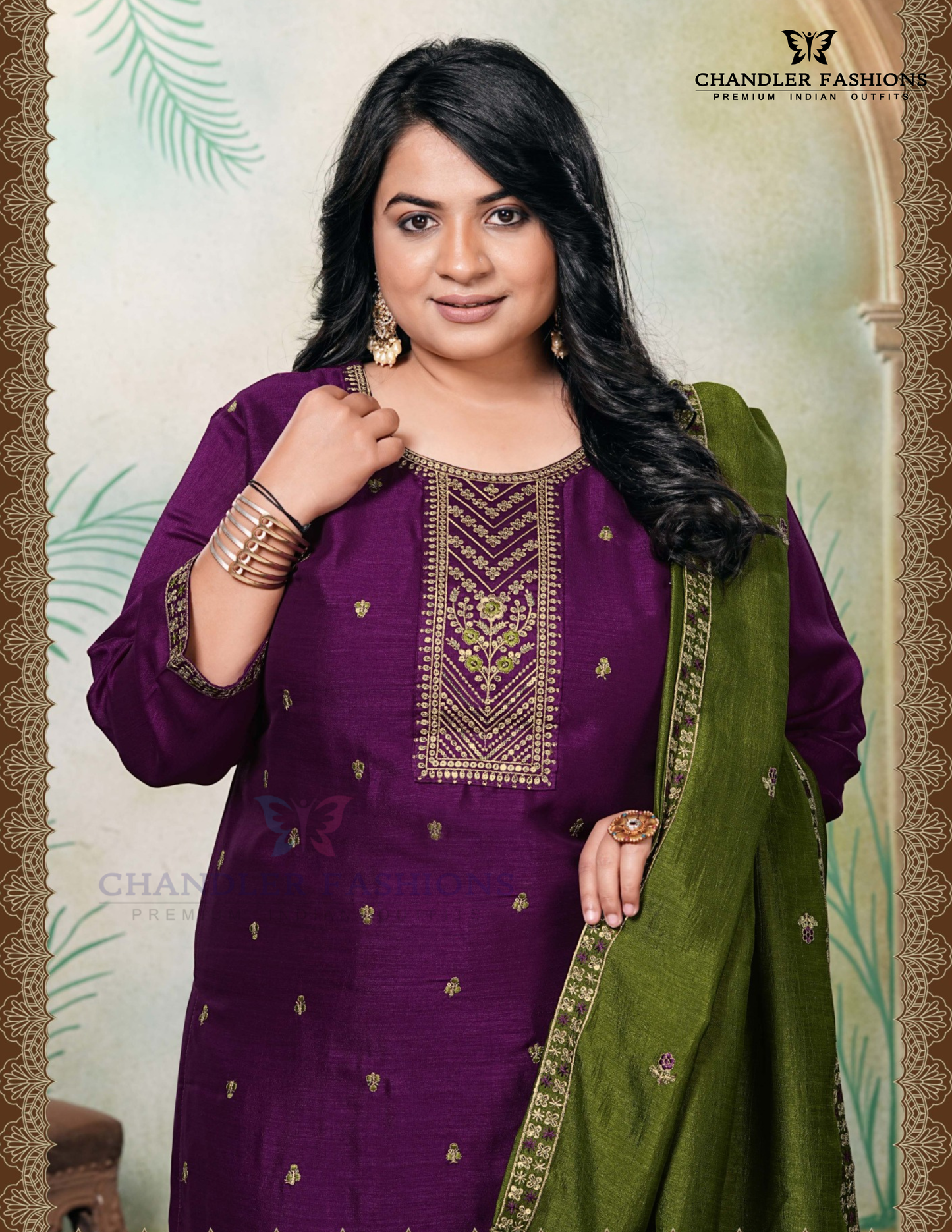 Gorgeous Purple Color Vichitra Silk With Embroidery And Sequins Work Salwar Suits Near Me 