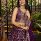 Wine Color Lehenga In Phoenix