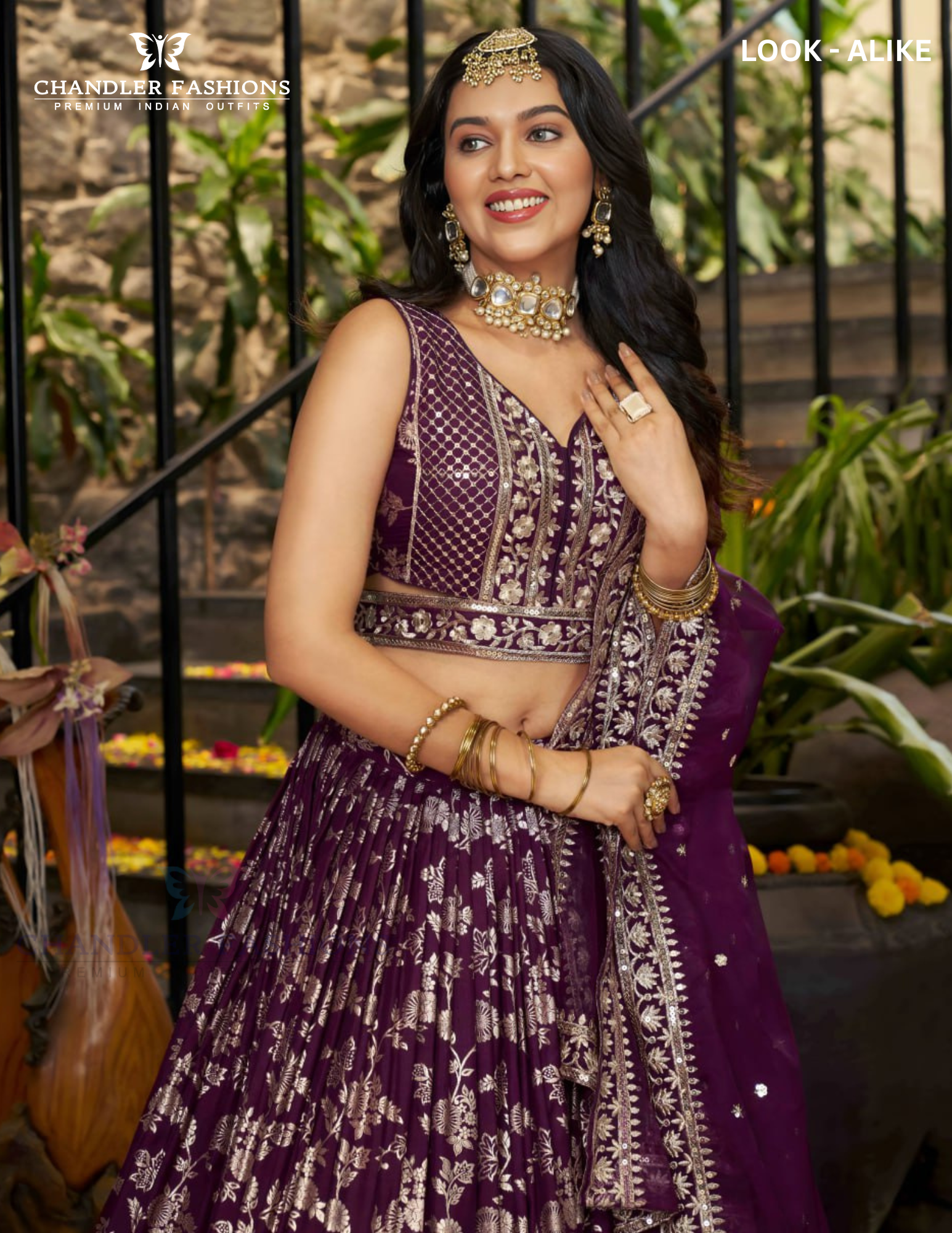 Wine Color Lehenga In Phoenix