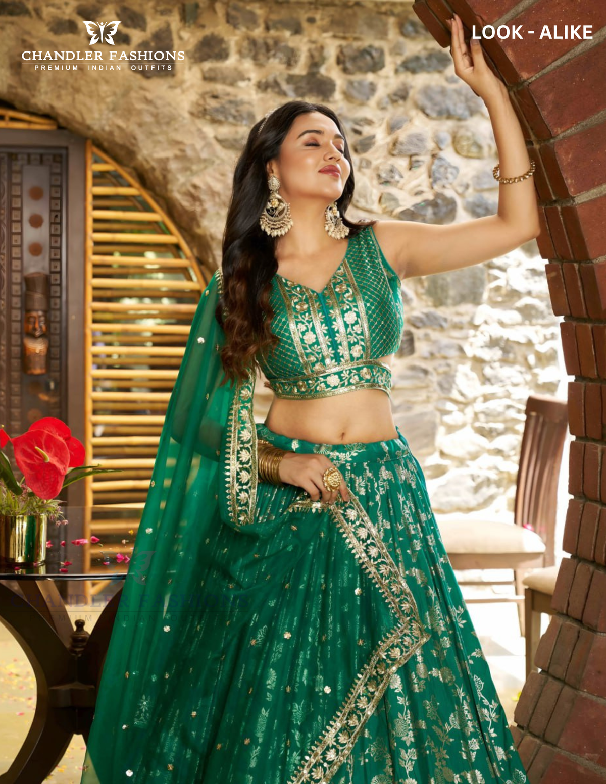 Teal Green Color Sequins And Zari Embroidery Lehenga In Phoenix