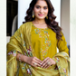 Mustard Yellow Color Roman Silk Salwar Suits With Dupatta Near Me