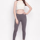 Pleasing Grey Color Premium Quality Leggings For Women