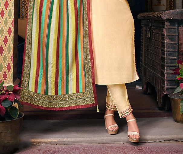 Embroidered Silk Kurti & Suits With Dupatta Near Me
