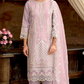 Pretty Light Purple Color Heavy Organza Embroidery With Salwar Suits For Women