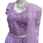 Imperssive Lavender Color Satin Silk Lehenga With Embroidery And Mirror Work Lehenga For Women