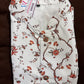 White Men’s Jacket with Maroon Floral Print
