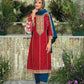 Beautiful Red Color Premium Silk Kurti In Mesa