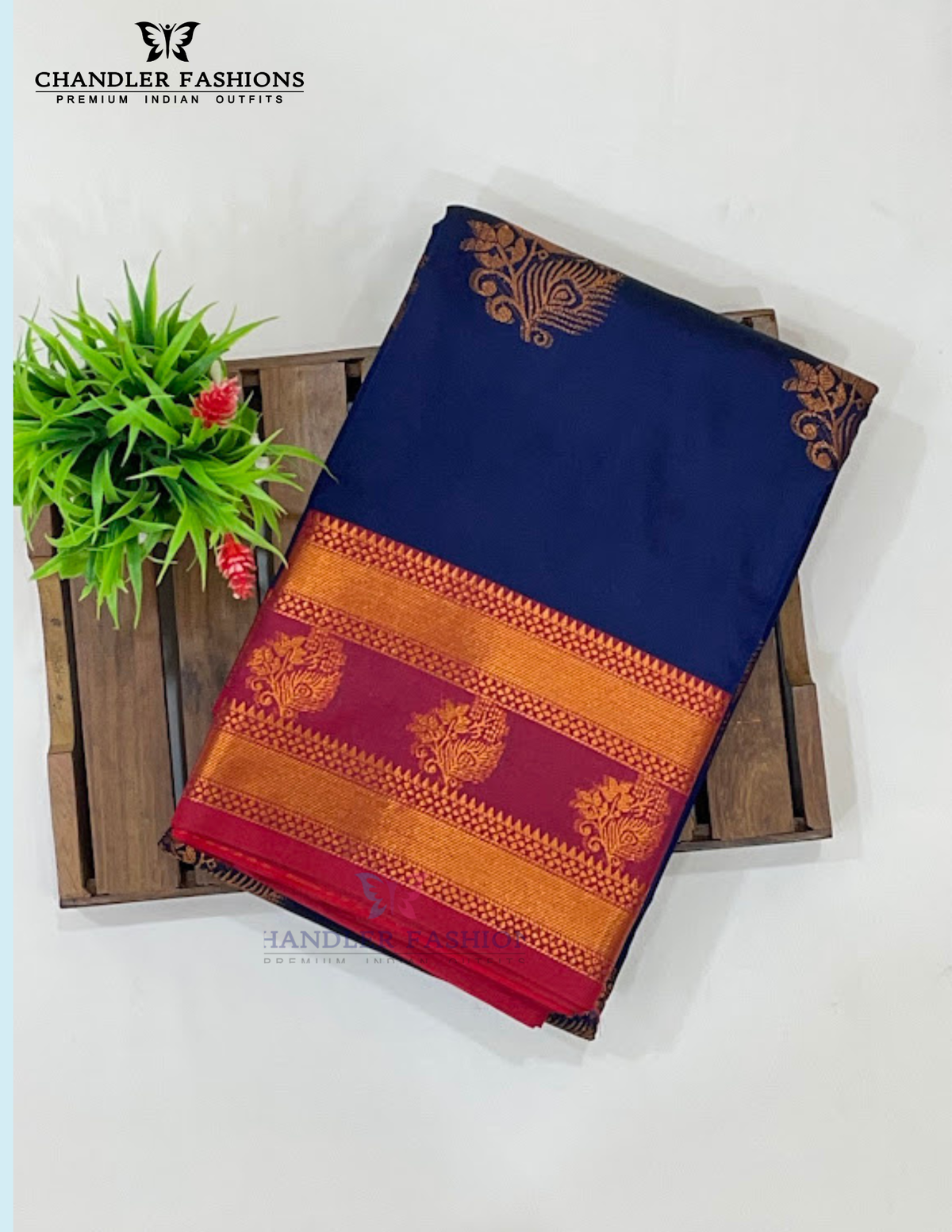 Gorgeous Dark Blue Color Soft Silk With Zari Work Saree For Women