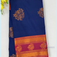 Gorgeous Dark Blue Color Soft Silk With Zari Work Saree For Women Near Me 
