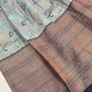 Amazing Copper And Blue Color Langa Set With Designer Zari Work For Girls In Suncity