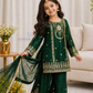 Silk With Embroidery And Sequins Work Palazzo Suits For Girls In Mesa