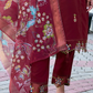 Fabulous Maroon Color Salwar Suits With Dupatta In USA