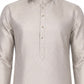 Beautiful Purple Color Cotton With Self Design Kurta Suits For Men