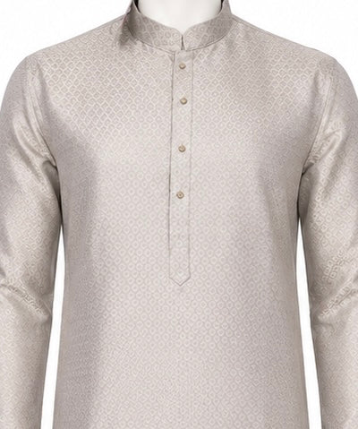 Beautiful Purple Color Cotton With Self Design Kurta Suits For Men