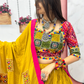 Multicolored Heavy Gamthi Work Chaniya Choli Set In Mesa