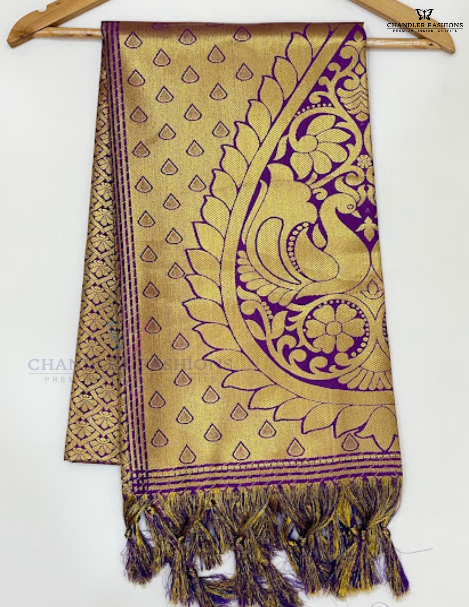 Beautiful Purple Color Art Silk With Designer Zari Work (Ponnadai) Near Me