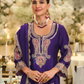 Purple Color Chinon With Embroidery Work Palazzo Suits And Dupatta In Chandler