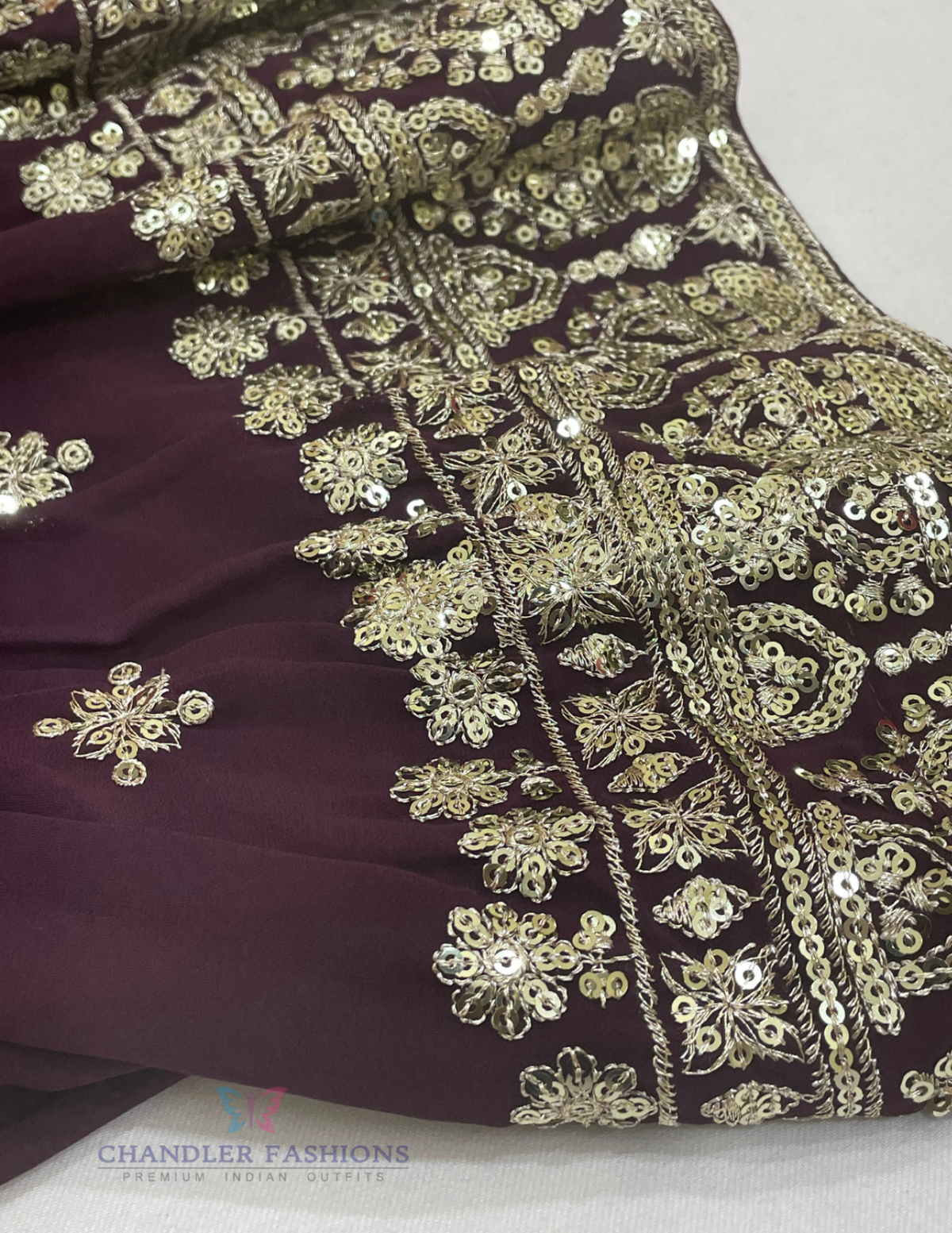  Purple Color Georgette Kurti Suits In Chandler