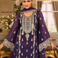 Purple Color Soft Organza With Embroidery Work Salwar Suits And Dupatta Near Me